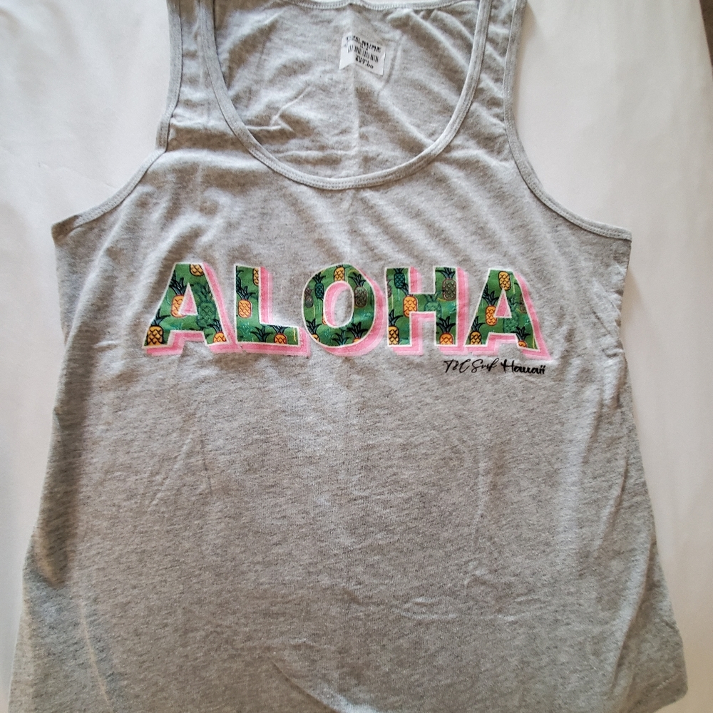 T&C Aloha Tank w/ Pineapple Lettering